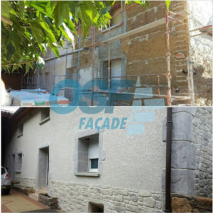 OSF Façade, façadiers experts en ravalement et maçonnerie à Lyon et Villefranche sur Saône . Travaux, enduit, étanchéité, entretien, nettoyage et peinture sur façades neuves et anciennes, finition fausses pierres. Nettoyage de toitures et réparation.