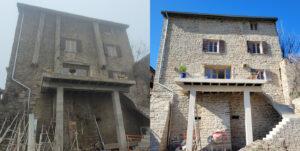 Ravalement et rénovation de façades à Lyon et Villefranche, ouest lyonnais. Façadiers et maçonnerie neuf et ancien, fausses pierres.